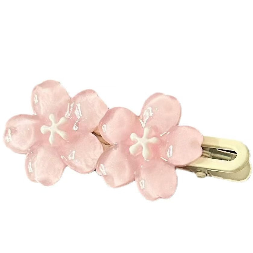 【A07】Pink Cherry Blossom Snap Hair Clips【$76.21】