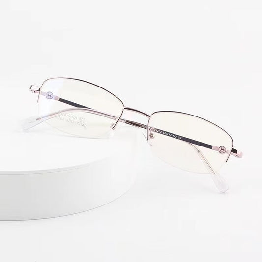 【018】Lightweight Titanium Rimless Rectangular Eyeglasses【$119.99】