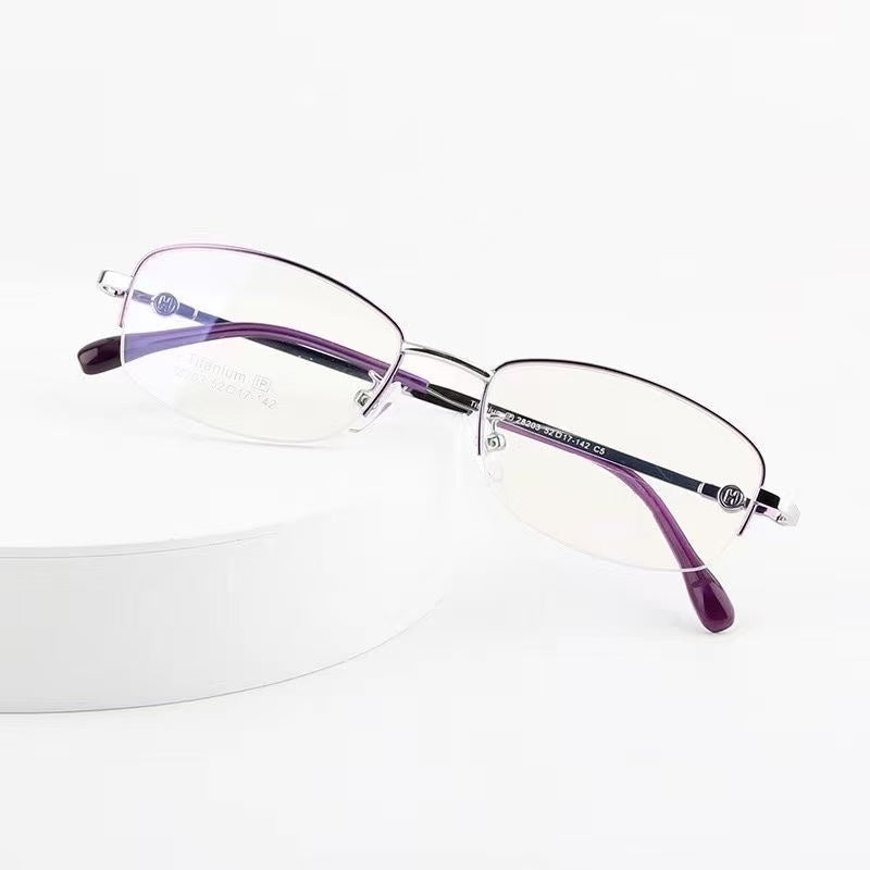 【018】Lightweight Titanium Rimless Rectangular Eyeglasses【$119.99】