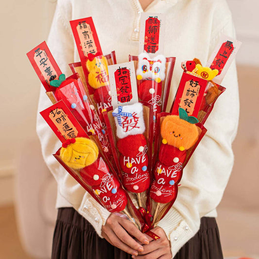 【C05】Lunar New Year Plush Tanghulu Bouquet【$89.22】