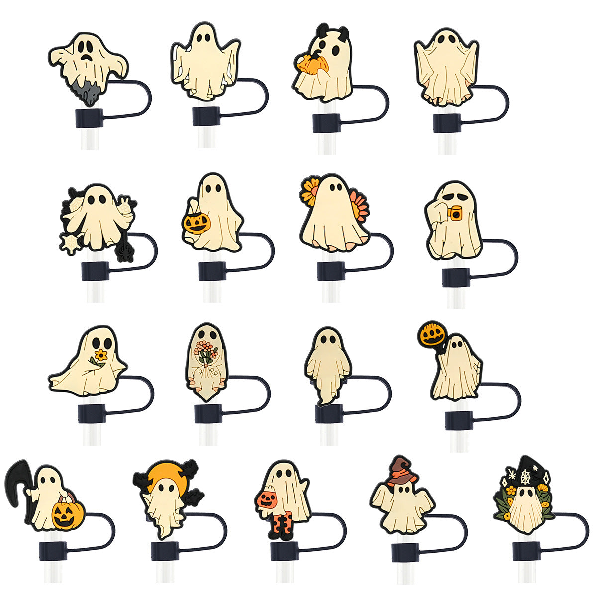 【020】Ghost Straw Topper|Spooky Cute Drink Accessory【159.88】