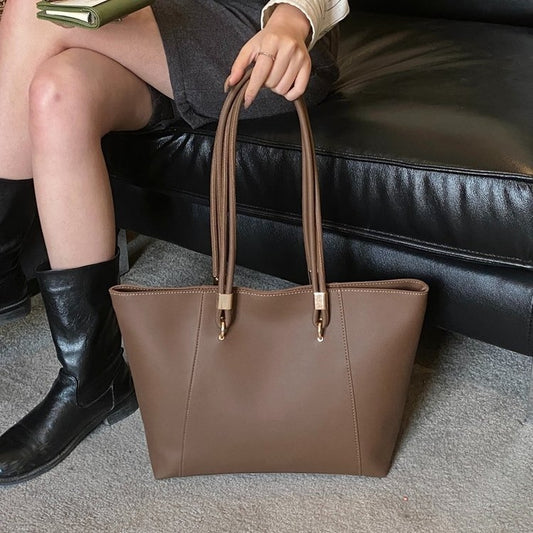 【022】Vintage Buckle Large Tote Bag【$199.66】
